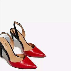Red toed heels